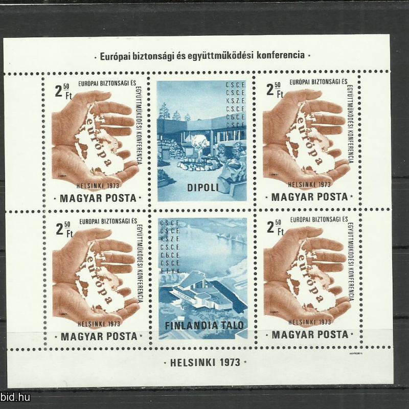 1973.- Európai biztonsági konferencia - MNH/** - blokk - Helsinki