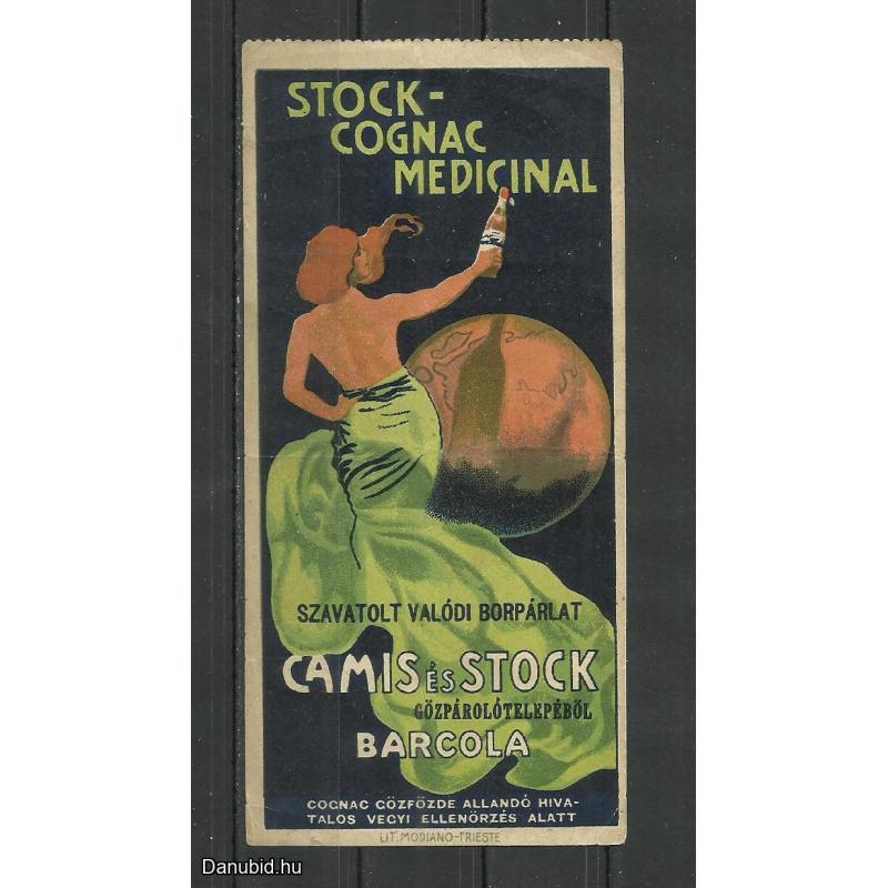 1920.-  1 db számolócédula -  Medicinal Cognac- Budapest