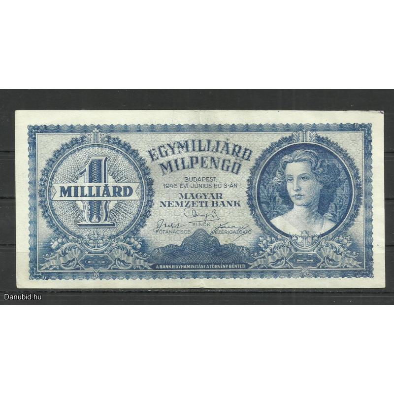 1946.- 1 milliárd milpengő - használt