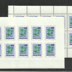 1963.- Újév 10 db vágott + 10 db fogazott - MNH/**