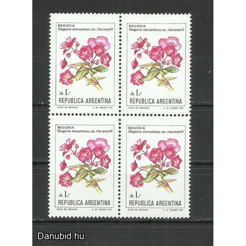 1985.- Argentína - MNH/** - virág - Begónia x 4