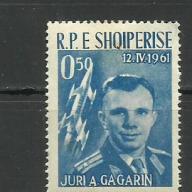1962.- Albánia - MNH/** -  Jurij Gagarin Vosztok 1