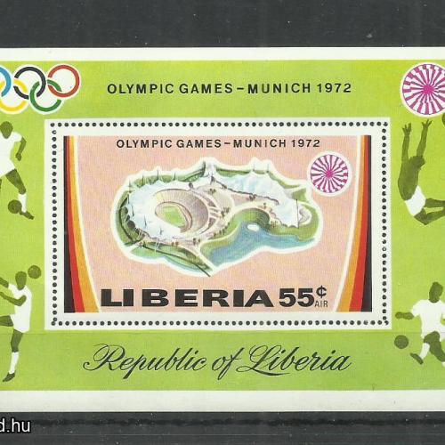 1972.- Libéria - blokk - MNH/** - Olimpia - München