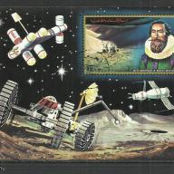 1971.- Ajman - vágott blokk - MNH/** - Csillagászat/Tudomány - Hold