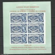1960.- Anglia - vágott blokk - MNH/** -Bélyegkiállítás - EURÓPA
