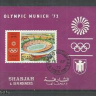 1972.- Sharjah - blokk - vágott "B" - MNH/** - Olimpia München