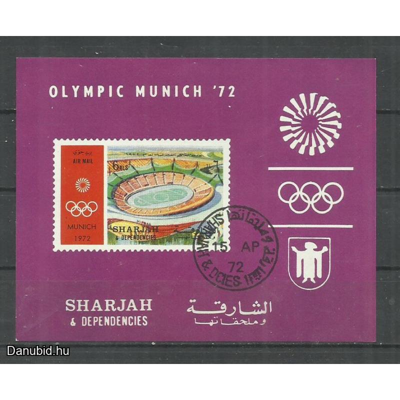 1972.- Sharjah - blokk - vágott "B" - MNH/** - Olimpia München