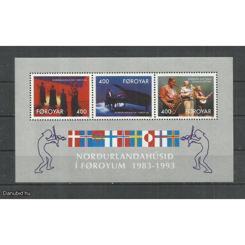 1993.- Feröer-szigetek -blokk - MNH/** - 10 éves a Zeneháza