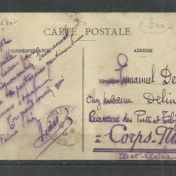 1913.- Rabbi - képeslap - futott - Judaika