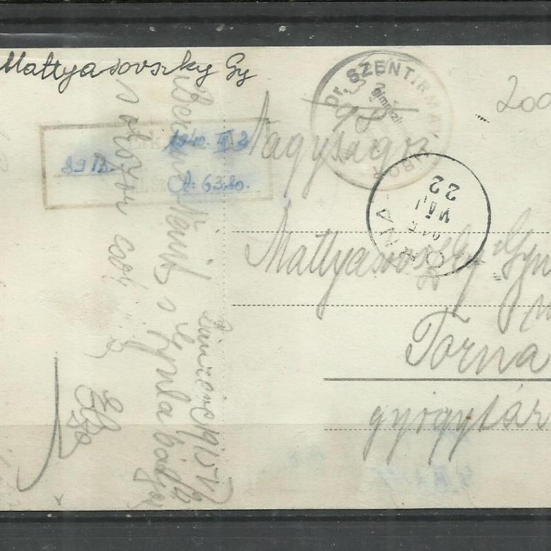 1915.- Bánréve  - futott - képeslap - Vasútállomás