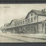 1915.- Bánréve  - futott - képeslap - Vasútállomás