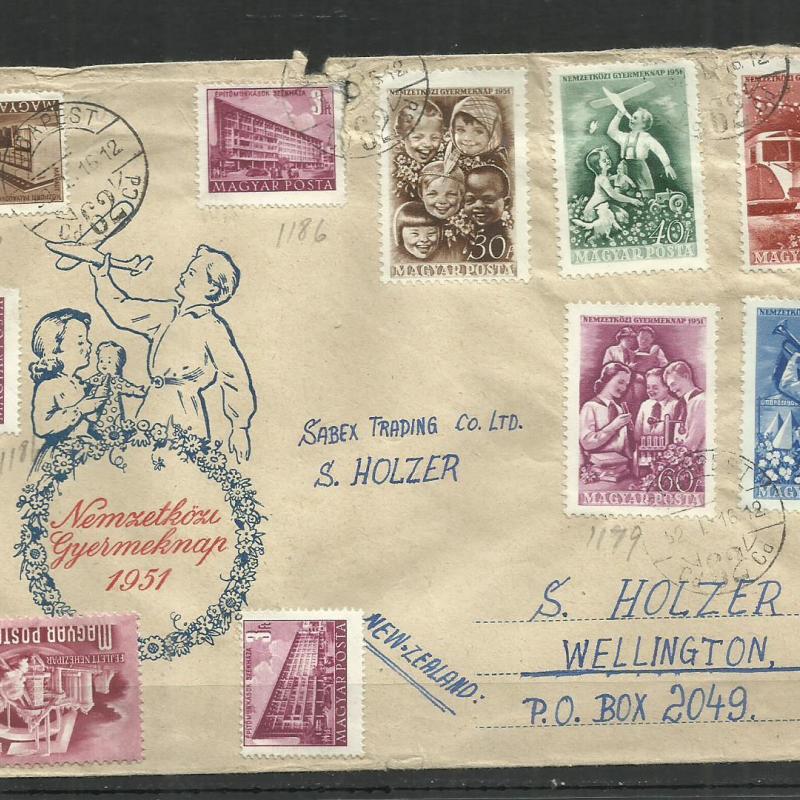 1951.- levél - Új - Zélandra - F.D.C. -