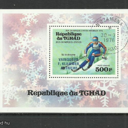 1976.- Csád -  nlokk - Téli olimpia - Innsbruck