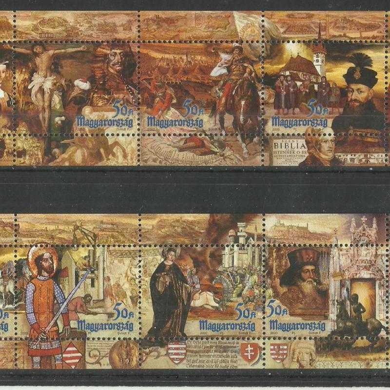 2000.- Magyar Millenniumi blokkpár, MNH/**  - MNH/** - blokk