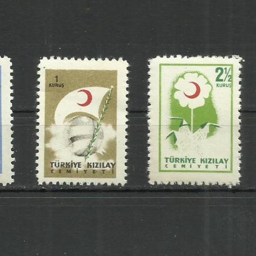 1956.- 1957.- Törökország - MNH/** - Vöröskereszt