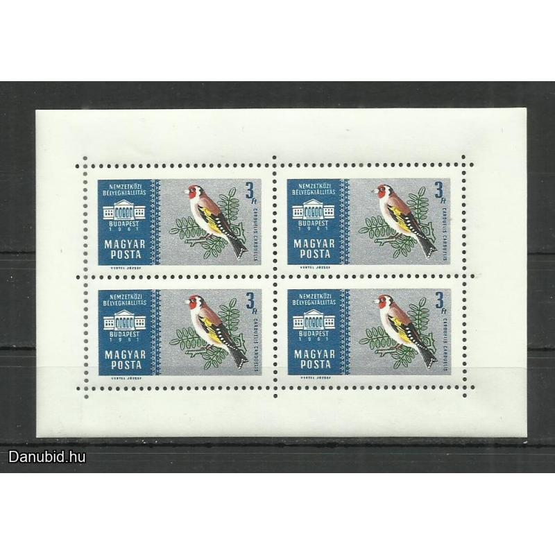 1961.- Nemzetközi bélyegkiállítás- MNH/** - 4 x blokk - Budapest