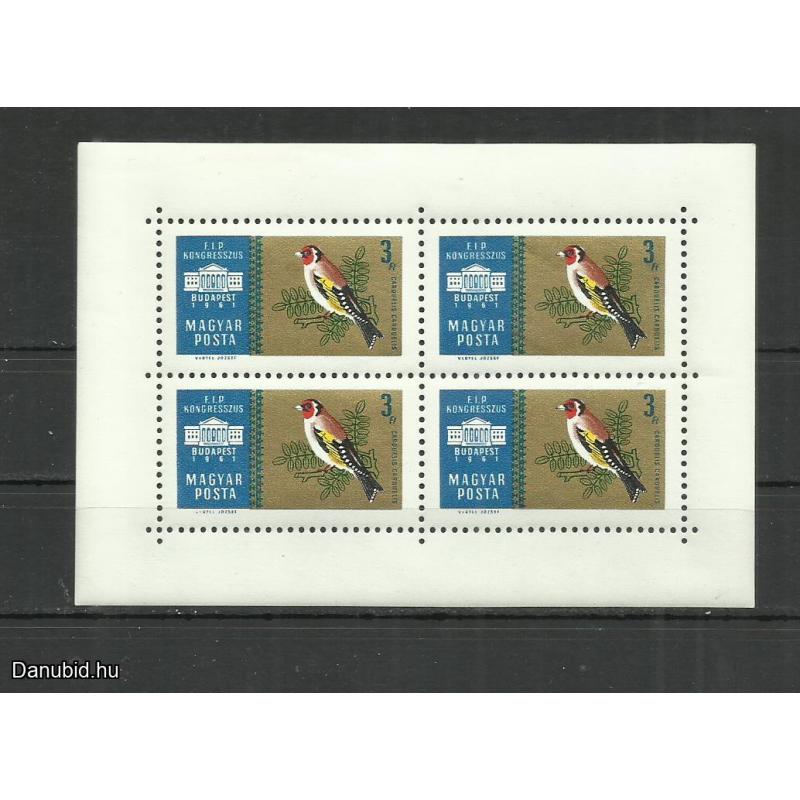 1961.- Nemzetközi bélyegkiállítás- MNH/** - 4 x blokk - Budapest