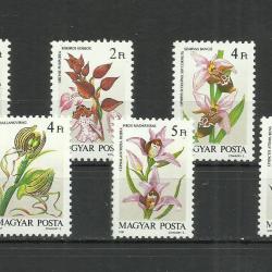 1987.- Orchideák  sor - MNH/** + blokk