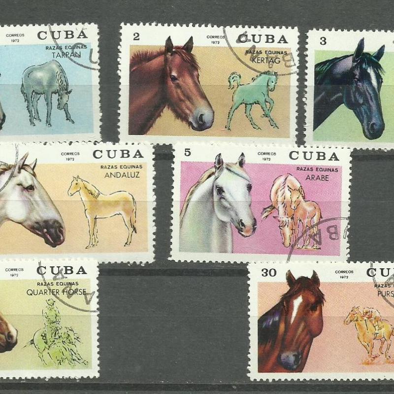1972.- Kuba -Cuba -MNH/**- Lófajták - lovak - ló