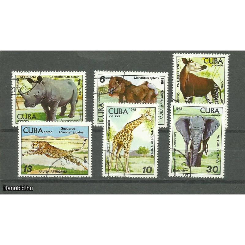 1978.- Kuba -Cuba -MNH/**- Afrikai vadállatok sor