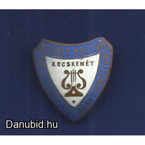 1961.- Kecskemét - régi jelvény -Kodály Zoltán áll.isk és gimnázium