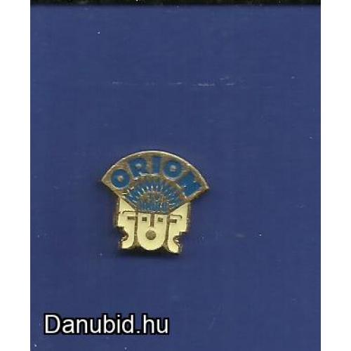 ORION TV rádió jelvény , zománcozott kitűző , 1,5 x 1,5 cm + tű