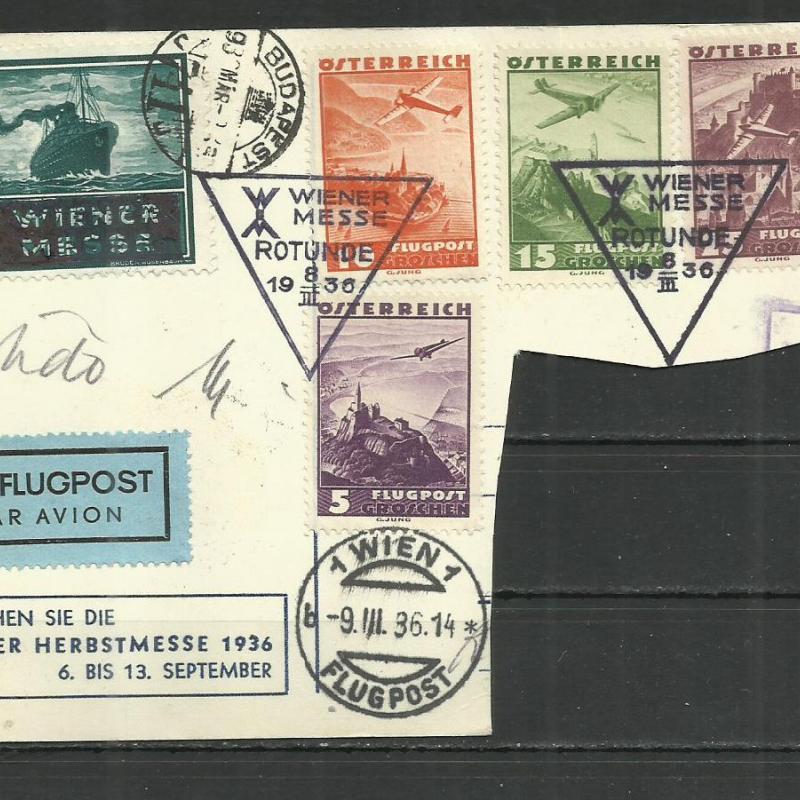 1936.- Ausztria - Légiposta - Bécsi vásár