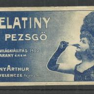 1920.- 1 db számolócédula - Belatiny pezsgő