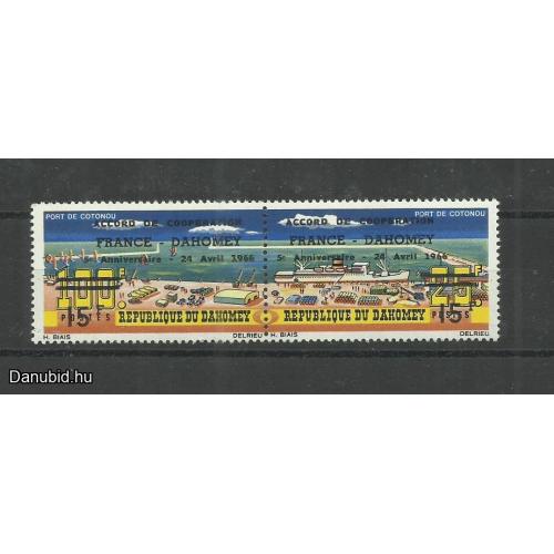 1964.- Dahomey - MNH/**- kikötő Cotonou - gyarmat - felülnyomott