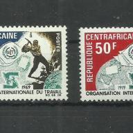 1969.- Közép-afrikai Köztársaság MNH/**-  az ILO 50 éve.