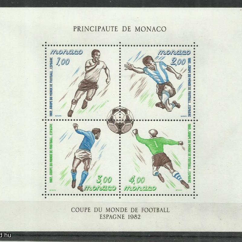 1982.- Monaco - MNH/** - blokk - LABDARÚGÓ VB - Spanyolország