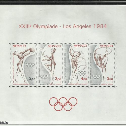 1984.- Monaco - MNH/** - blokk - Olimpia - Los Angeles