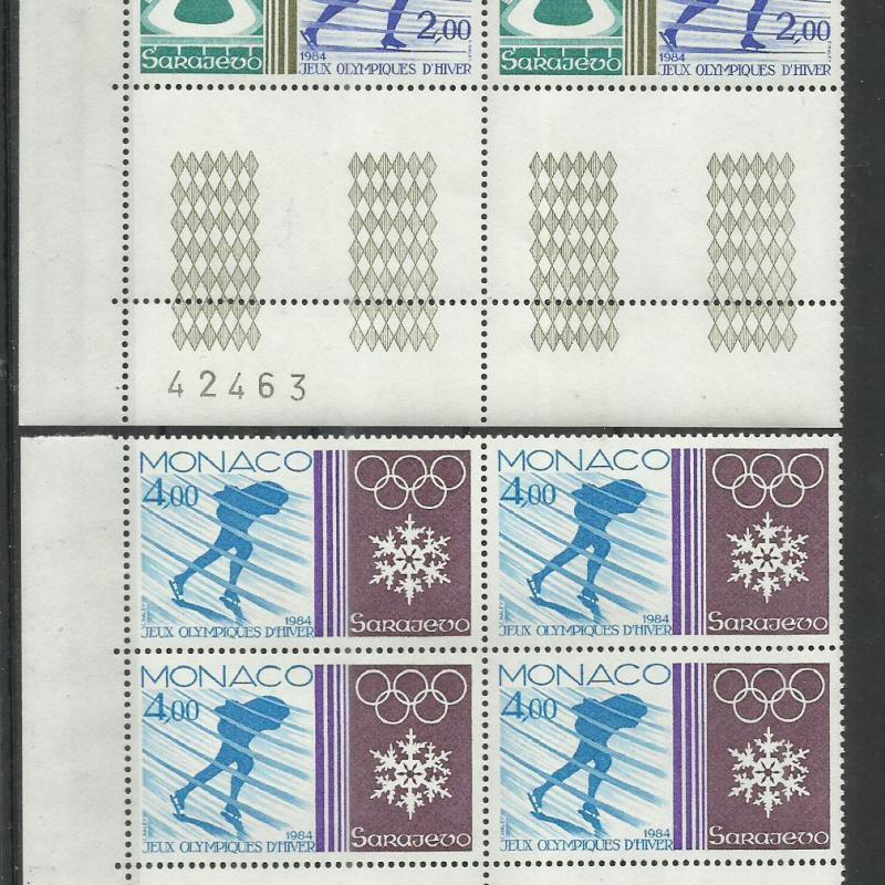 1984.- Monaco - MNH/** - Szarajevó -  Olimpia i játékok