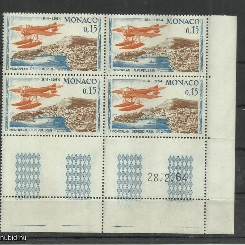 1964.- Monaco - MNH/** - blokk - 1914.- Rally Monte-Carlo IV