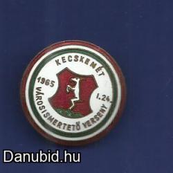 1965.- Kecskemét - régi jelvény - városismertető verseny - zománc