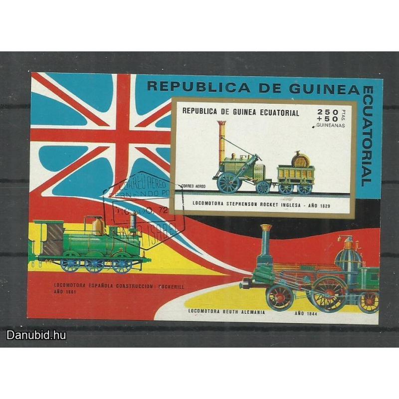 1972.- Egyenlítői-Guinea- blokk - MNH/** - Történelmi vonatok