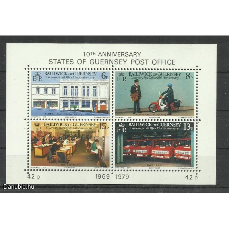 1979.- Guernsey - blokk - MNH/** - 10 éves postahivatal