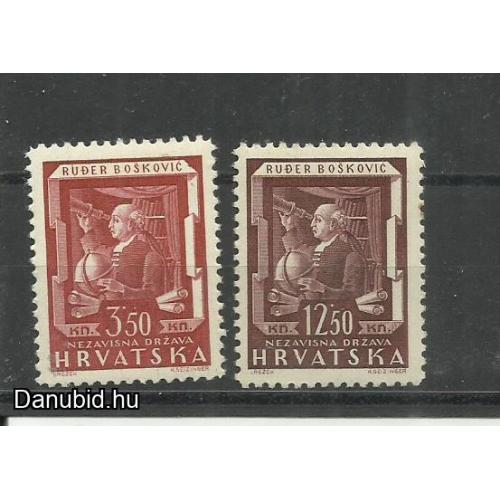 1943.- Horvátország - MNH/** - Matematikus,csillagász- Ruder Boskovic
