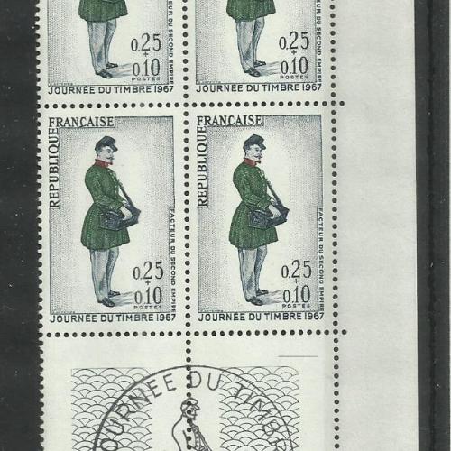 1967.- Franciaország - MNH/** - bélyegnap - II.császárság kori postás