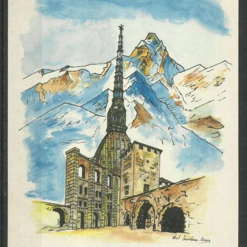1991.- Olaszország - levelezőlap - bélyegkiállítás - Valle  D'Aosta