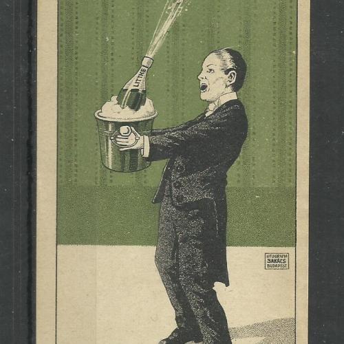1920.- 1 db számolócédula - Littke Casino - pezsgő