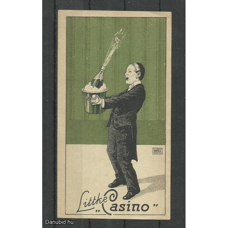 1920.- 1 db számolócédula - Littke Casino - pezsgő