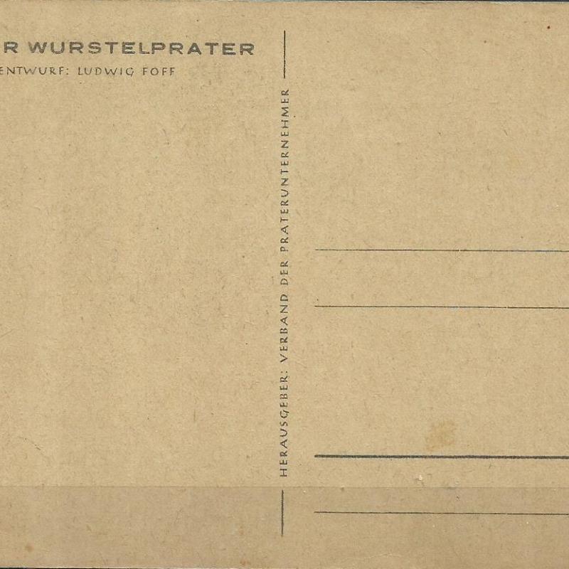 Bécs - Práter - cirkusz - 1922 képeslap