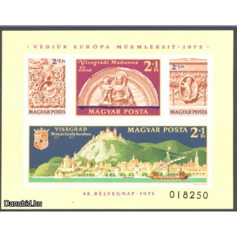 1975.- Európa műemlékek - MNH/**/B - vágott - blokk