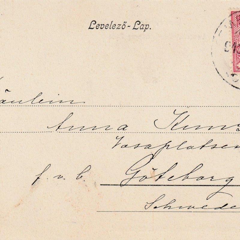 1910. - Temesvár -  futott - képeslap - Losonczy tér