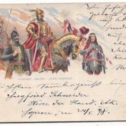 1898. - Hunyady János - grafikai - futott - képeslap
