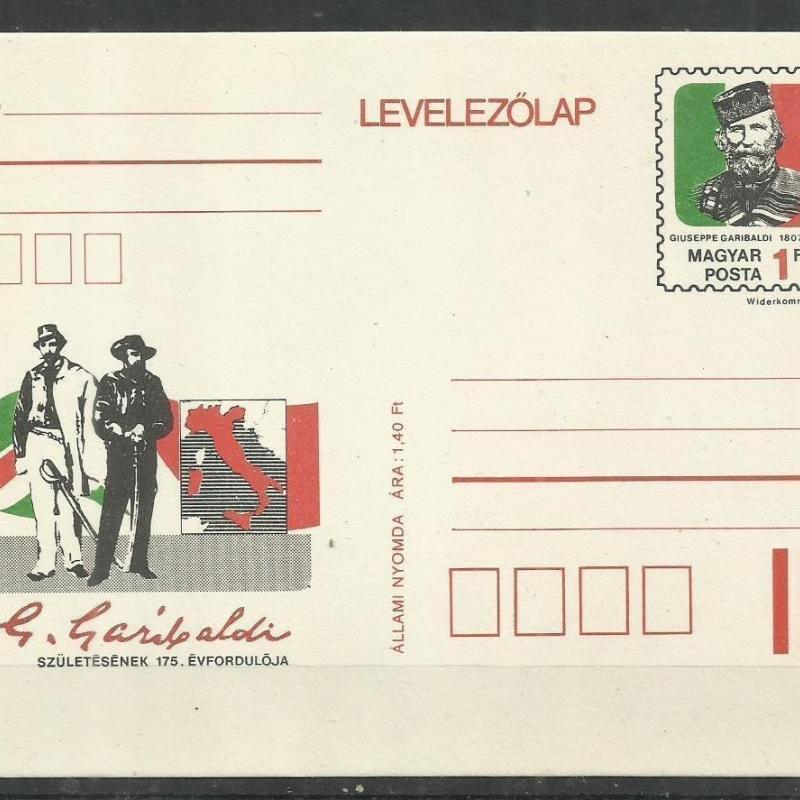 1976.- Garibaldi - nem futott díjjegyes - levelezőlap