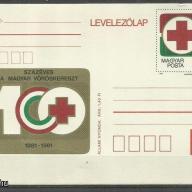 1981.- Vöröskereszt - nem futott díjjegyes - levelezőlap