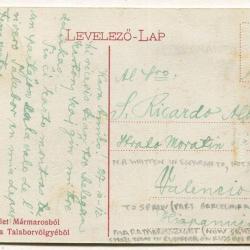 1912.- Máramaros - képeslap - Talaborvőlgy