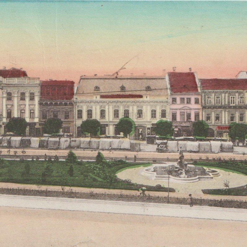 1915.- Eperjes - Fő utca - képeslap - futott